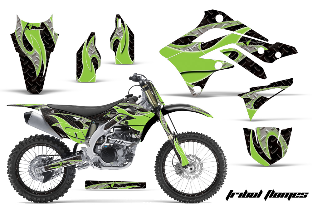 Kawasaki KX450F 2012 Graphics Kit TM GREEN-NPs